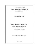 Phát triển du lịch yên tử theo hướng bền vững   