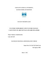 So sánh văn hóa doanh nghiệp và sự thay đổi văn hóa doanh nghiệp tại công ty ABB việt nam và công ty ABB singapore   