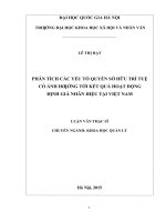 Phân tích các yếu tố quyền sở hữu trí tuệ có ảnh hưởng tới kết quả hoạt động định giá nhãn hiệu tại việt nam 