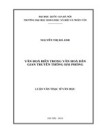 Văn hóa biển trong văn học dân gian truyền thống hải phòng   