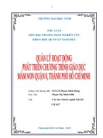 Tiểu luận PP NGHIÊN cứu KHQL GD