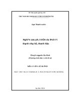 Nghiên cứu phát triển du lịch tại thành nhà hồ, thanh hóa 