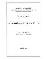 Cải cách giáo dục ở việt nam năm 1979   