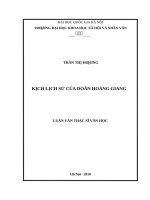 Kịch lịch sử của doãn hoàng giang 