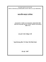 Xây dựng ý thức tự giáo dục cho sinh viên trường đại học hùng vương trong giai đoạn hiện nay 