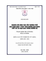 NGHIÊN cứu HÌNH THÁI tổn THƯƠNG PHỔI QUA GIÁM ĐỊNH y PHÁP TRÊN NHỮNG nạn NHÂN CHẾT DO TAI nạn GIAO THÔNG ĐƯỜNG bộ 