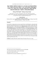 Đặc điểm thích nghi của cơ quan sinh dưỡng của một số loài thực vật ven sông phổ biến ở hạ lưu sông Hà Thanh, phường Nhơn Bình, thành phố Quy Nhơn, tỉnh Bình Định