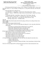 Đề thi kết thúc môn Lập trình hướng đối tượng (Đề số 01)