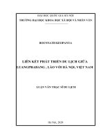 Liên kết phát triển du lịch giữa luangprabang, lào với hà nội, việt nam 
