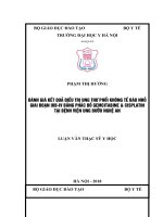 ĐÁNH GIÁ kết QUẢ điều TRỊ UNG THƯ PHỔI KHÔNG tế bào NHỎ GIAI đoạn IIIB IV BẰNG PHÁC đồ GEMCITABINE  CISPLATIN tại BỆNH VIỆN UNG bướu NGHỆ AN 