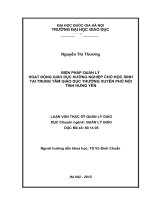 Biện pháp quản lý hoạt động giáo dục hướng nghiệp cho học sinh tại trung tâm giáo dục thường xuyên phố nối tỉnh hưng yên   