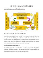 Hệ thống quản lý chất lượng theo tiêu chuẩn ISO
