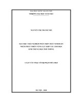 Dạy học trải nghiệm phần hợp chất nitrogen nhằm phát triển năng lực hợp tác cho học sinh trung học phổ thông 