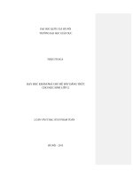 Dạy học khám phá chủ đề bất đẳng thức cho học sinh lớp 12 