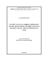 Tổ chức sản xuất chương trình phát thanh, truyền hình với nước ngoài tại đài phát thanh   truyền hình quảng ninh   