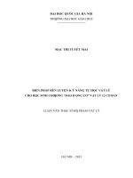 Biện pháp rèn luyện kỹ năng tự học vật lý cho học sinh chương  dao động cơ vật lý 12 cơ bản   