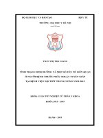 TÌNH TRẠNG DINH DƯỠNG và một số yếu tố LIÊN QUAN ở NGƯỜI BỆNH TRƯỚC PHẪU THUẬT TUYẾN GIÁP tại BỆNH VIỆN nội TIẾT TRUNG ƯƠNG năm 2019 