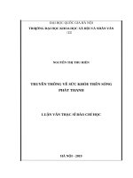 Truyền thông về sức khỏe trên sóng phát thanh 