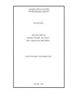 Dạy học hợp tác chương tổ hợp   xác suất lớp 11 trung học phổ thông   