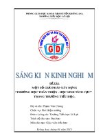 SKKN: Một số biện pháp xây dựng trường học thân thiện-học sinh tích cực trong trường Tiểu học