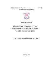 ĐÁNH GIÁ VAI TRÒ của cắt lớp VI TÍNH đa dãy TRONG CHẨN đoán và điều TRỊ hẹp KHÍ QUẢN 