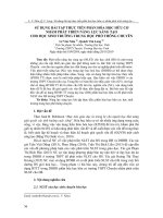 Sử dụng bài tập thực tiễn phần hóa học hữu cơ nhằm phát triển năng lực sáng tạo cho học sinh trường trung học phổ thông chuyên