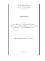 Biện pháp quản lý của hiệu trưởng các trường THCS huyện điện biên đông tỉnh điện biên nhằm nâng cao chất lượng dạy học 