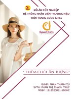 ĐỒ ÁN NHẬN DIỆN THƯƠNG HIỆU THỜI TRANG