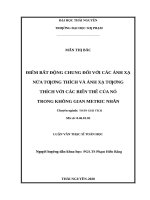 Điểm bất động chung đối với các ánh xạ nửa tương thích và ánh xạ tương thích với các biến thể của nó trong không gian metric nhân 