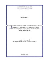 Đánh giá tác động của nhóm nghiên cứu đến năng lực nghiên cứu khoa học của nghiên cứu sinh (nghiên cứu trường hợp tại trường đại học khoa học tự nhiên, đại học quốc gia hà nội)  