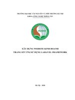 XÂY DỰNG WEBSITE KINH DOANH TRANG sức PNJ sử DỤNG LARAVEL FRAMEWORK 