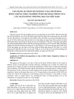 Vận dụng sự phân rã DuPont vào chỉ số ROA: Bằng chứng thực nghiệm về rủi ro hoạt động của các ngân hàng thương mại tại Việt Nam