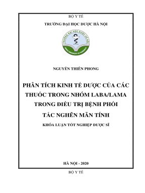 Phân tích kinh tế dược của các thuốc trong nhóm laba lama trong điều ...