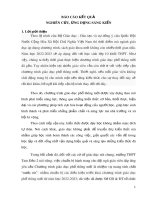Báo cáo kết quả Nghiên cứu, ứng dụng sáng kiến: Một số giải pháp chỉ đạo tổ chuyên môn, giáo viên tiếp cận chương trình giáo dục phổ thông mới tại trường THPT Tam Đảo 2 - Vĩnh