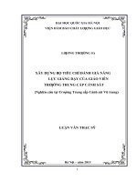 Xây dựng bộ tiêu chí đánh giá năng lực giảng dạy của giáo viên trường trung cấp cảnh sát (nghiên cứu tại trường trung cấp cảnh sát vũ trang) 