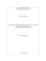 Đánh giá của sinh viên về hiệu quả môn giáo dục thể chất trong các trường đại học (tại khu vực thành phố hồ chí minh)  