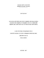 Xây dựng hệ thống bài tập và hướng dẫn hoạt động giải bài tập chương từ trường vật lí 11 nhằm bồi dưỡng học sinh giỏi vật lí ở trung học phổ thông 
