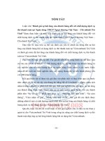 Tóm tắt Luận văn Thạc sĩ: Đánh giá sự hài lòng của khách hàng đối với chất lượng dịch vụ thẻ thanh toán tại Ngân hàng TMCP Ngoại thương Việt Nam – Chi nhánh Trà Vinh