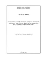 Xây dựng bài giảng điện tử chương sự điện ly – hóa học 11 nhằm phát triển năng lực tự học cho sinh viên hệ song bằng tại trường cao đẳng xây dựng số 1 luận văn ths  sư phạm hóa học 8140111 