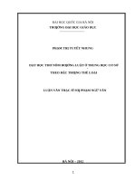 Dạy học thơ nôm đường luật ở trung học cơ sở theo đặc trưng thể loại   