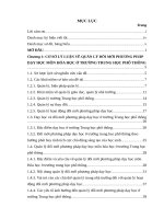 Quản lý hoạt động đổi mới phương pháp dạy học môn hóa học ở trường trung học phổ thông mê linh   hà nội   