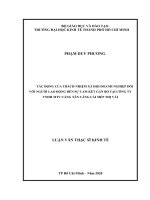 Tác động của trách nhiệm xã hội doanh nghiệp đối với người lao động đến sự cam kết gắn bó tại công ty TNHH MTV cảng tân cảng cái mép thị vải 