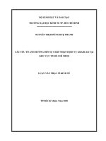 Các yếu tố ảnh hưởng đến sự chấp nhận dịch vụ grabcar tại khu vực tp  hồ chí minh 