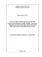 Quản lý phát triển đội ngũ giáo viên trung tâm giáo dục nghề nghiệp   giáo dục thường xuyên huyện phù ninh, tỉnh phú thọ trong bối cảnh đổi mới giáo dục 