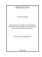 Rèn luyện năng lực tư duy sáng tạo cho học sinh trung học cơ sở thông qua dạy học chuyên đề giá trị lớn nhất, giá trị nhỏ nhất  luận văn ths  khoa học giáo dục 81401 