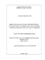 Hướng dẫn học sinh vận dụng phép biến hình để giải một số bài toán ở trường trung học phổ thông nhằm phát triển khả năng sáng tạo của người học   