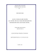 Quản lý đánh giá hiệu trưởng các trường tiểu học thành phố điện biên phủ tỉnh điện biên theo chuẩn hiệu trưởng 