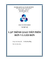 Báo cáo thí nghiệm vi xử lí lab 1 và 3