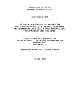 Xây dựng và sử dụng thí nghiệm ảo phần dao động cơ   vật lý 12 bằng phần mềm macromedia flash nhằm nâng cao năng lực thực nghiệm cho học sinh 