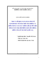 SKKN: Tạo và sử dụng ngân hàng hình vẽ powerpoint về tính chất của đường và điểm trong tam giác nhằm giải quyết một số bài toán tọa độ phẳng khó lấy điểm 8, điểm 9 của kỳ thi THPT